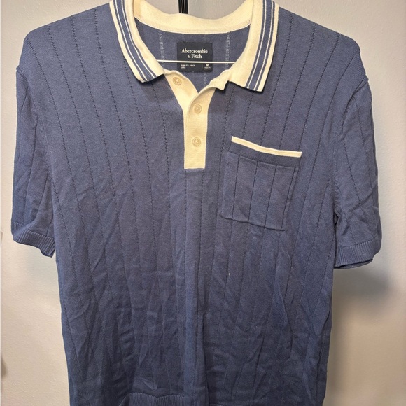 Abercrombie & Fitch Other - Abercrombie & Fitch Blue Cream Polo Shirt Classic Design